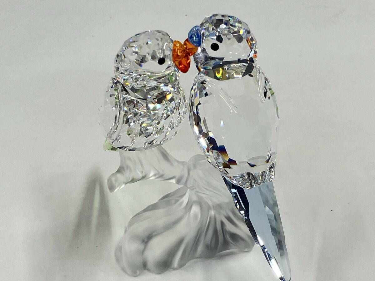 SWAROVSKI スワロフスキー セキセイインコ 置物 鳥 トリ - メルカリ