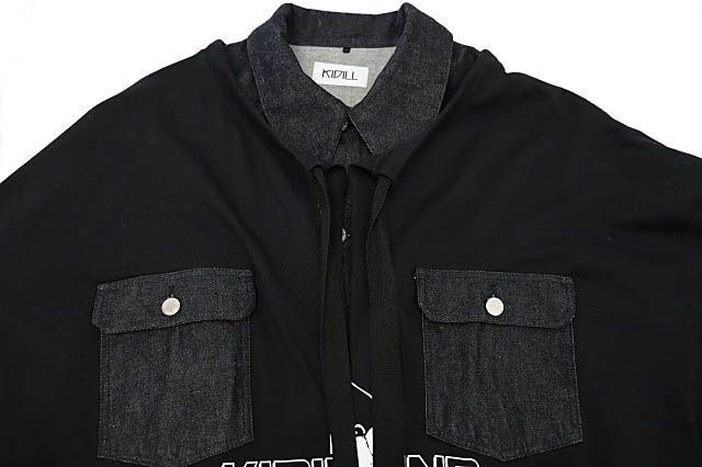 KIDILL LAYERD DENIM JACKET 黒 KIDILL - LAYERD DENIM JACKET MULTI