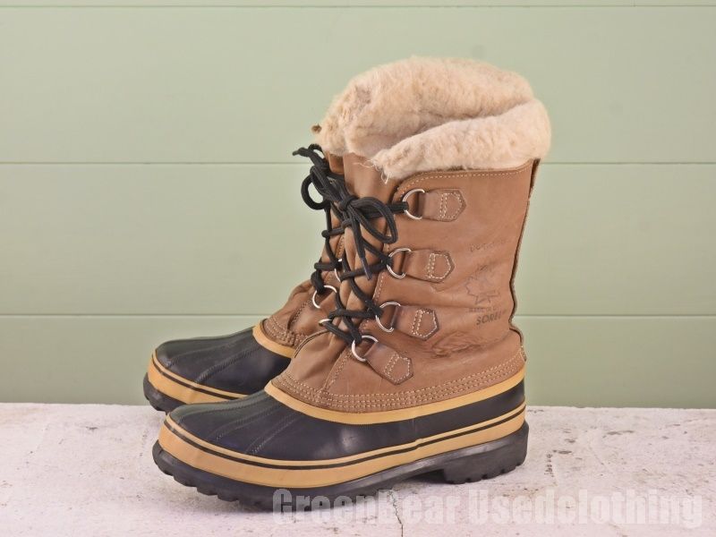 カナダ製 ソレル SOREL ビンテージ スノーブーツ 茶 ブラウン メンズ 8 26cm Z167