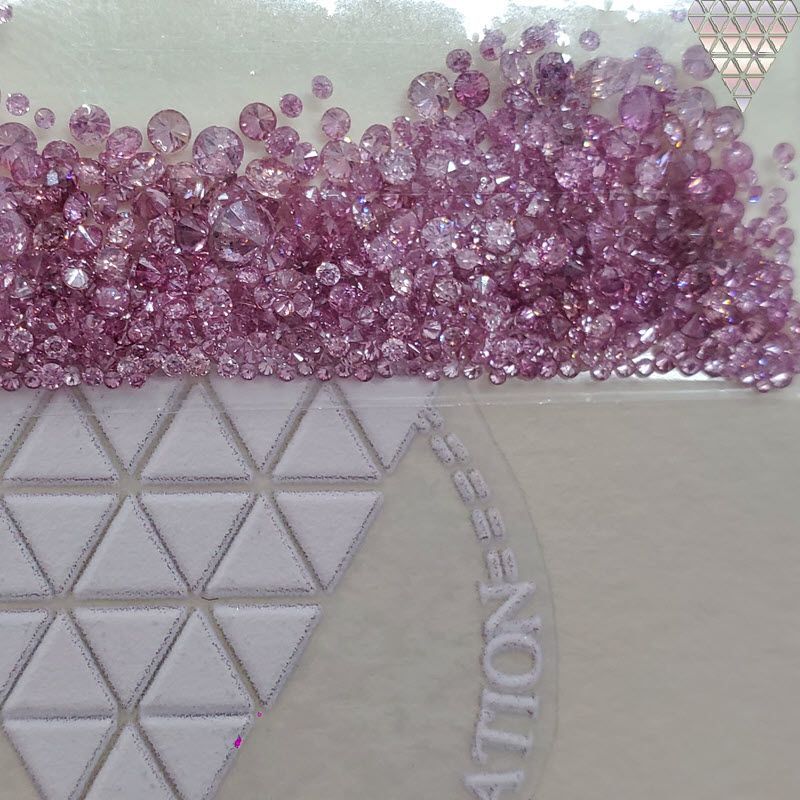 10 ピース 0.015 ct 合計 約 0.15 ct ±Fancy vivid purplish pink ±SI1 天然 ピンク ダイヤモンド  メレ 量り売り 品