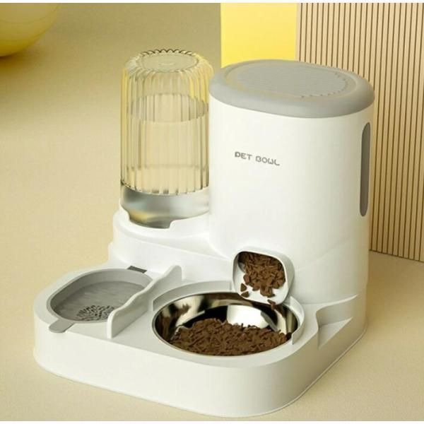 ペット 自動給餌器 自動給水器 一体型 猫 犬用 給餌器 餌やり 餌入れ 餌やり機 給水器 水飲み ステンレス製ボウル付き STEELWINDOWSANDDOORS_COM