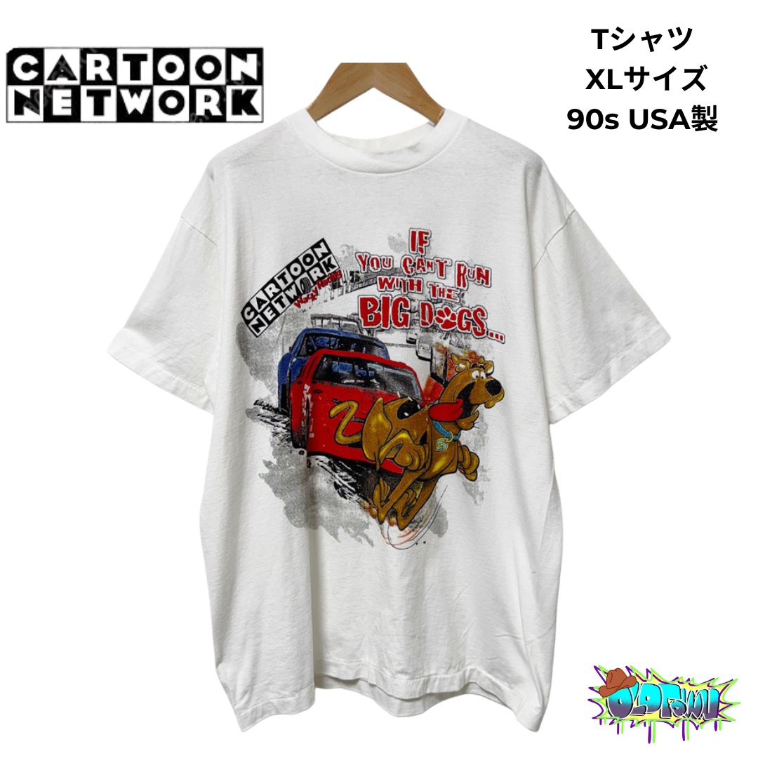 90s USA製 WILD OATS Tシャツ Lサイズ スクービードゥー NASCAR