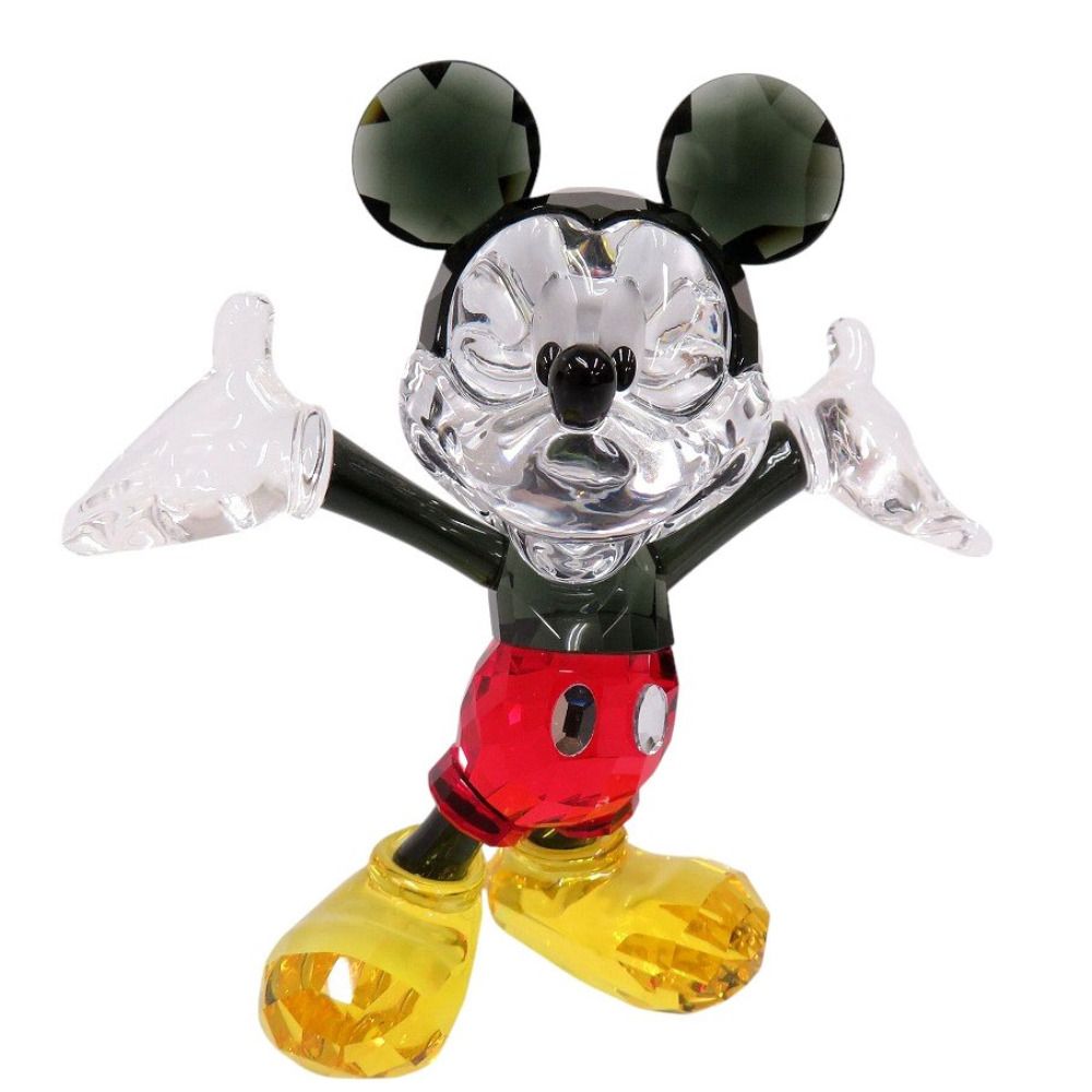 SWAROVSKI - 美品 スワロフスキー ミッキーマウス クリスタル 1118830 オブジェ 置物 1805【中古】SWAROVSKI 美品 スワロフスキー ミッキーマウス クリスタル 1118830