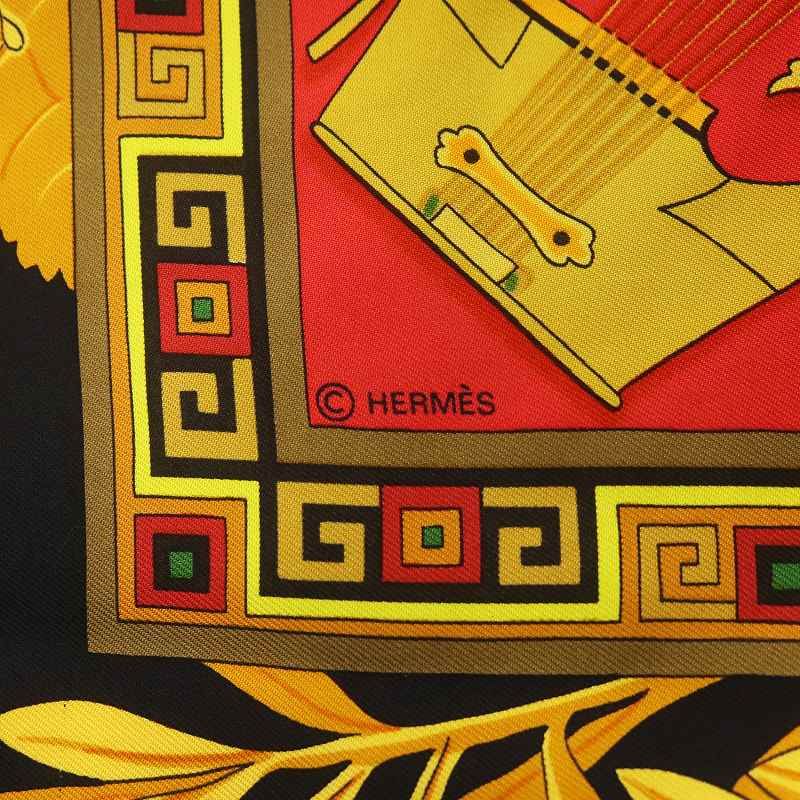 エルメス 大判スカーフ カレ９０「神々の音楽 Musique Des Deux」 エルメス HERMES カレ 90 MUSIQUE DES DIEUX 神々の音楽 シルク