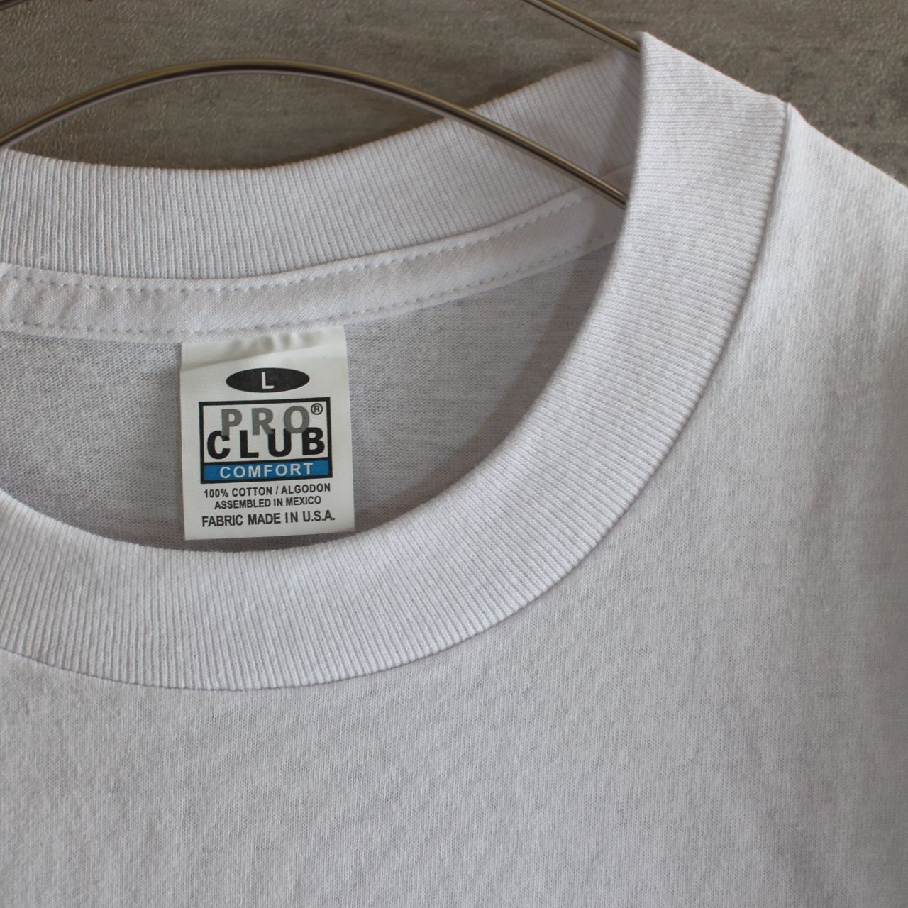 【LA直輸入】PRO CLUB "Compton" WHITE 5.8oz COMFORT TEE L～2XL プロクラブ