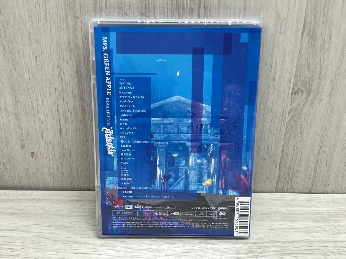 ライヴ・イン・アトランティス [DVD] DVD DOME LIVE 2023 'Atlantis'(通常版) Mrs.GREEN APPLE ミセス