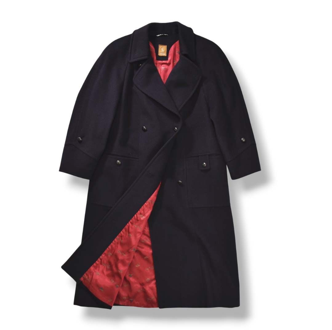 STEINBOCK ネイビー ボタン付きコート