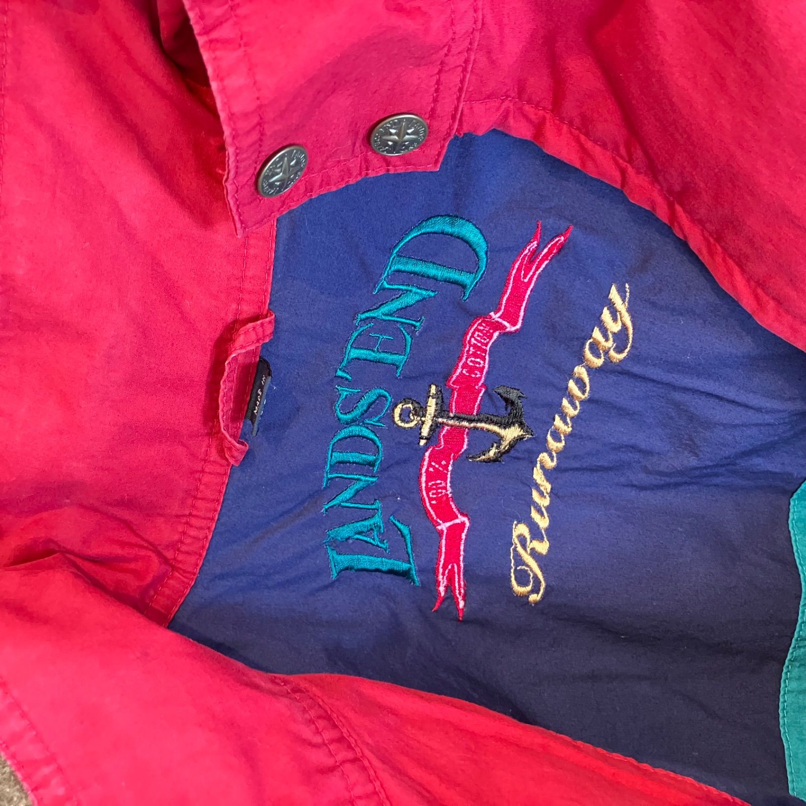 古着　90s　ランズエンド　スウィングトップ　ハリントンジャケット　リバーシブル 90s “Land's End” G9 type harrington jacket ランズエンド G9