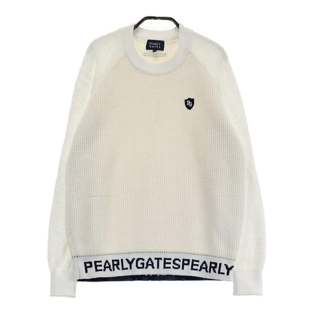 サイズ：1 PEARLY GATES パーリーゲイツ  ニットセーター 切替  ホワイト系 [240101217581] ゴルフウェア レディース ストスト