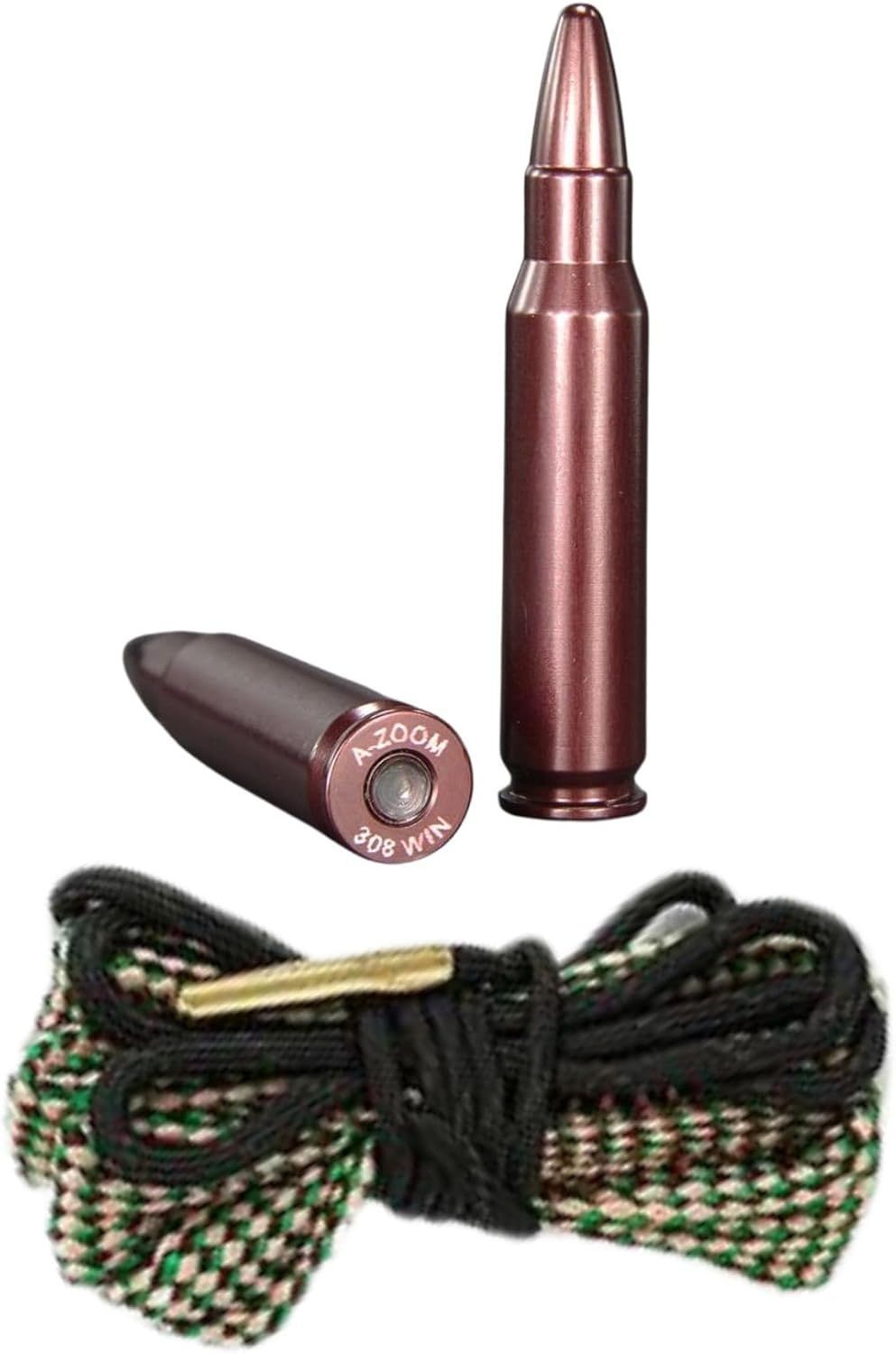 A-ZOOM スナップ キャップ 空撃ち ケース + ボア スネーク 銃身 バレル クリーニング 色:7.62mm 308