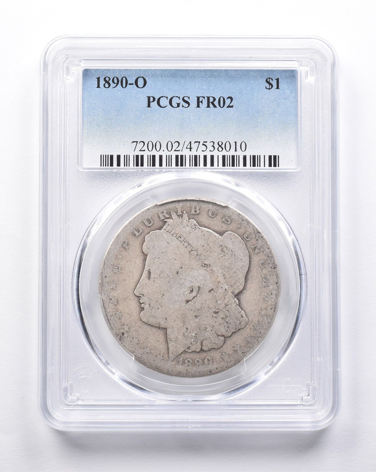 FR02 1890-O モルガン銀貨 PCGS ローボール