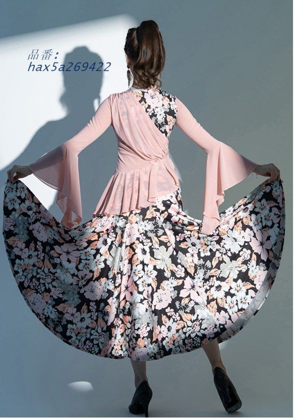 社交ダンス衣装 レディース モダンドレス ダンス衣装 社交ダンス ダンスウエア ワルツダンス服 社交ダンスドレス 華やか ロング丈 hax5a269422 LLC-HASEGAWATOSO_COM
