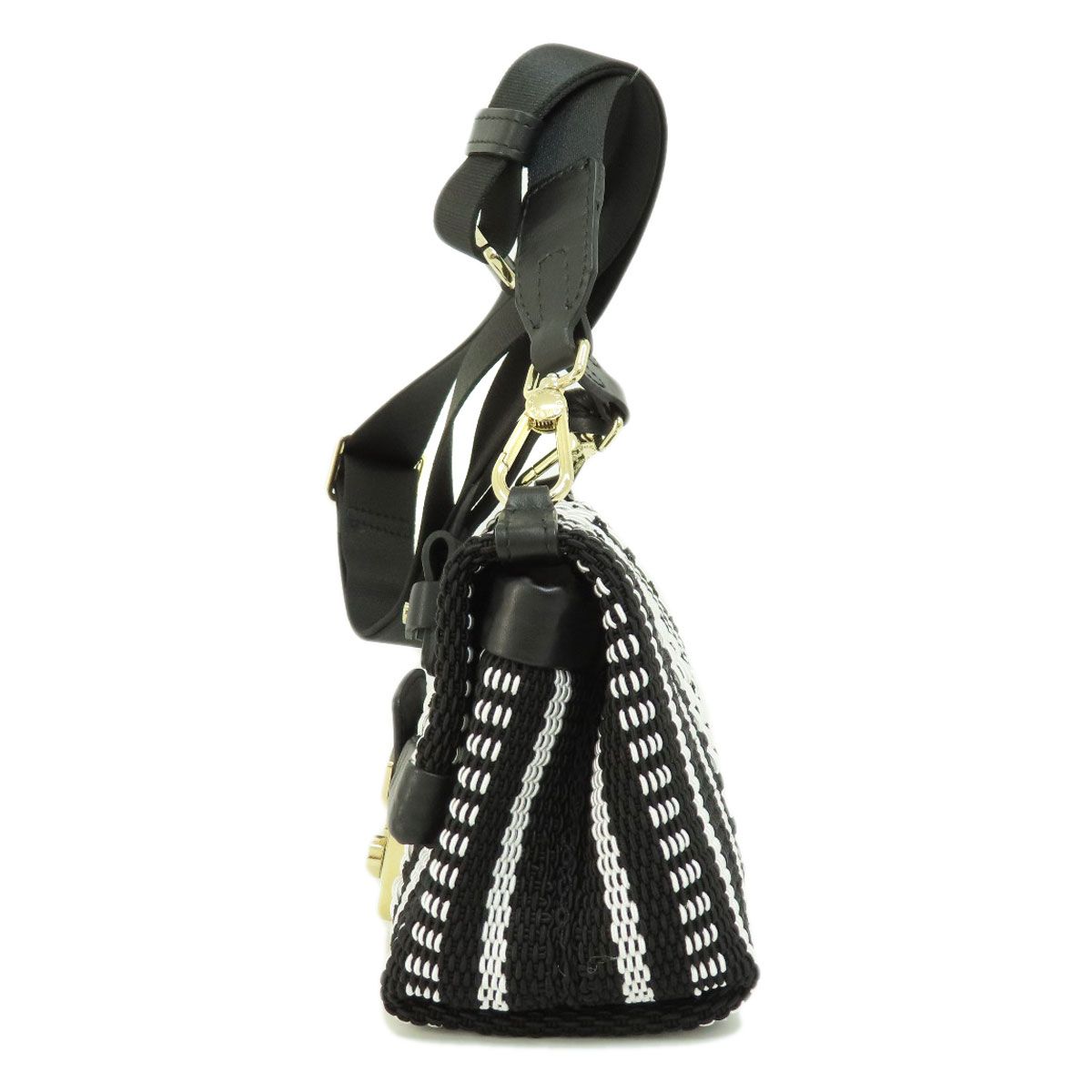 Furla フルラ メトロポリス 編み込みバッグ ショルダーバッグ 布素材 