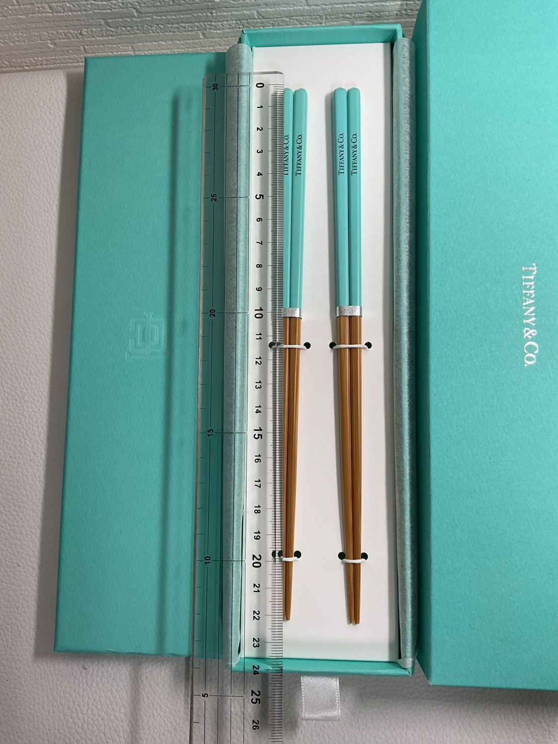 TIFFANY 夫婦箸 Tiffany 夫婦箸 Tiffany & Co. ティファニーブルー 夫婦箸2本セット