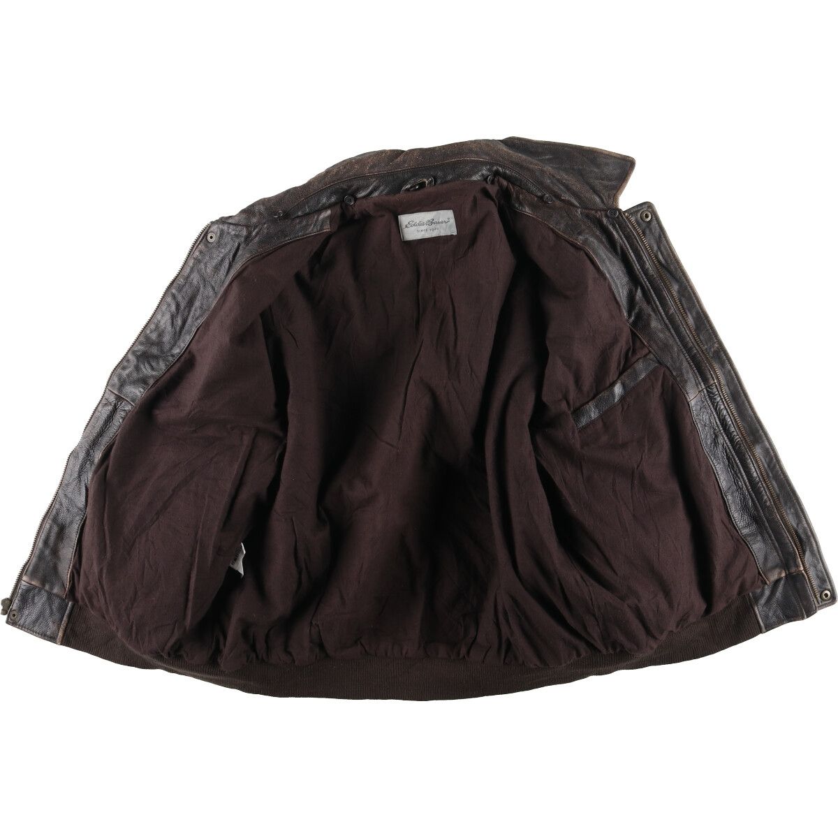 古着 エディーバウアー Eddie Bauer レザージャケット メンズXL