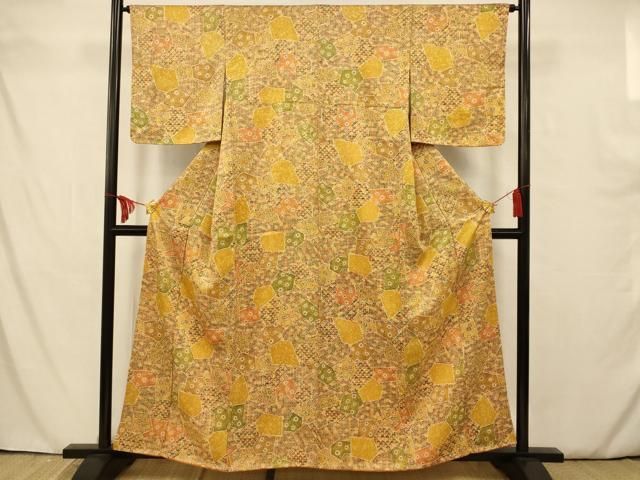 平和屋着物□本場染大島紬 切嵌吉祥花文 正絹 逸品 AAAU7775fw - メルカリ 