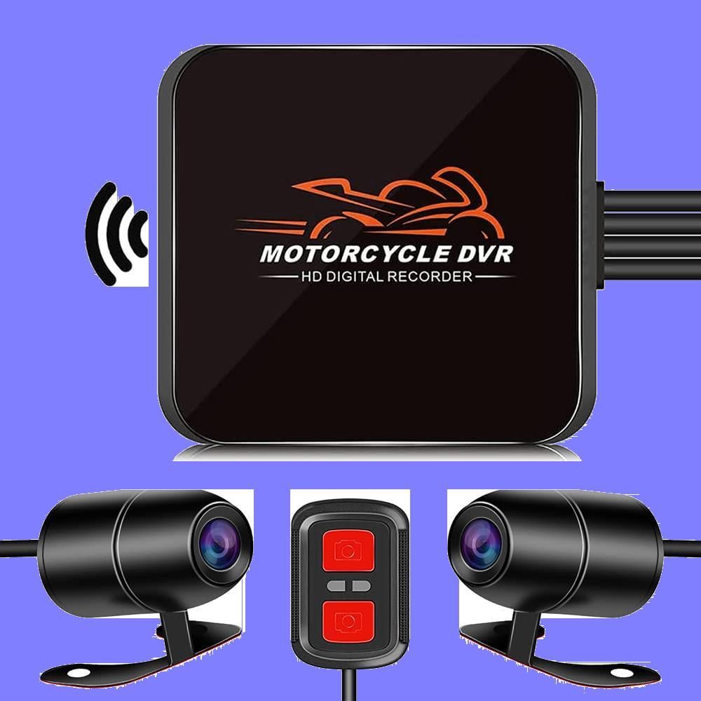 黄(樹脂+防水カメラ+センサー) Motocam バイク用ドライブレコーダー 前後防水カメラ IP67 自転車 バイク ドラレコ 1080P  200万画素 WIFI機能 APP対応 携帯連携 煽り運転対策 日本語取扱説明書 D6RL - メルカリ