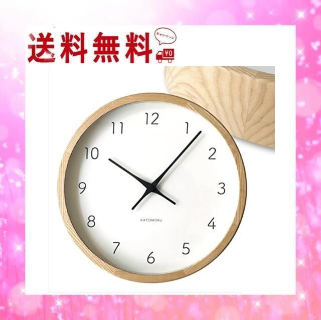 人気商品】ナチュラル KATOMOKU Muku Clock 7 ナチュラル 電波時計