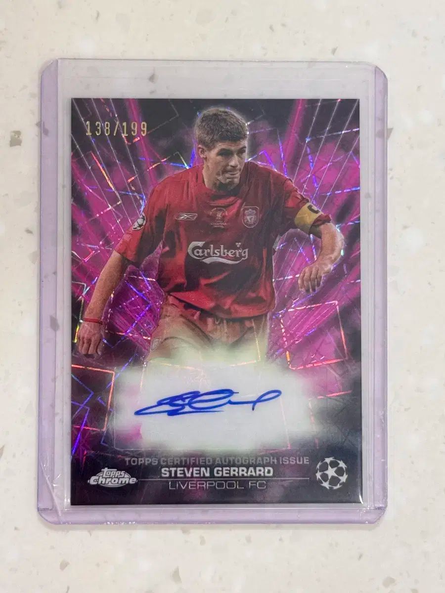 23 ー 24 TOPPS トップス リヴァプール スティーブン ジェラード 直筆 サイン カード