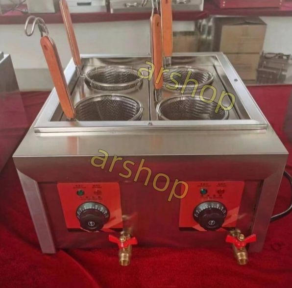 茹で麺機 ゆで麺器 電気ゆで麺機 卓上型 テボ4点付き 単相 200V 厨房|業務|店舗