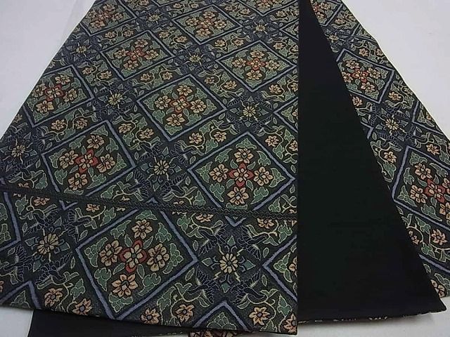 平和屋本店□最高級 人間国宝 北村武資 経錦 紬 笹の