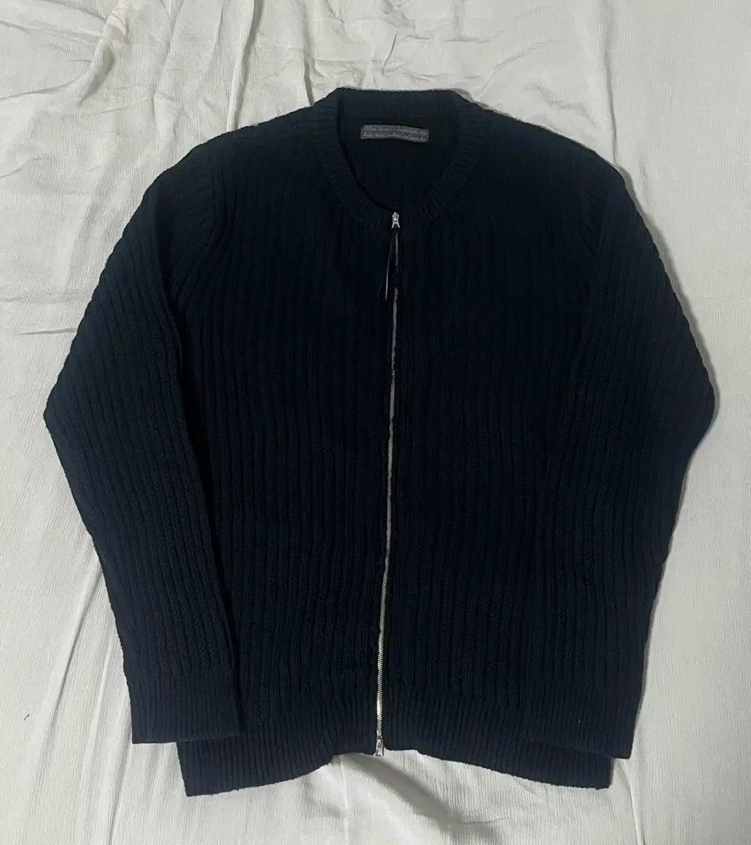 조 SPEC DYED YARN ZIP SWEATER 38 100