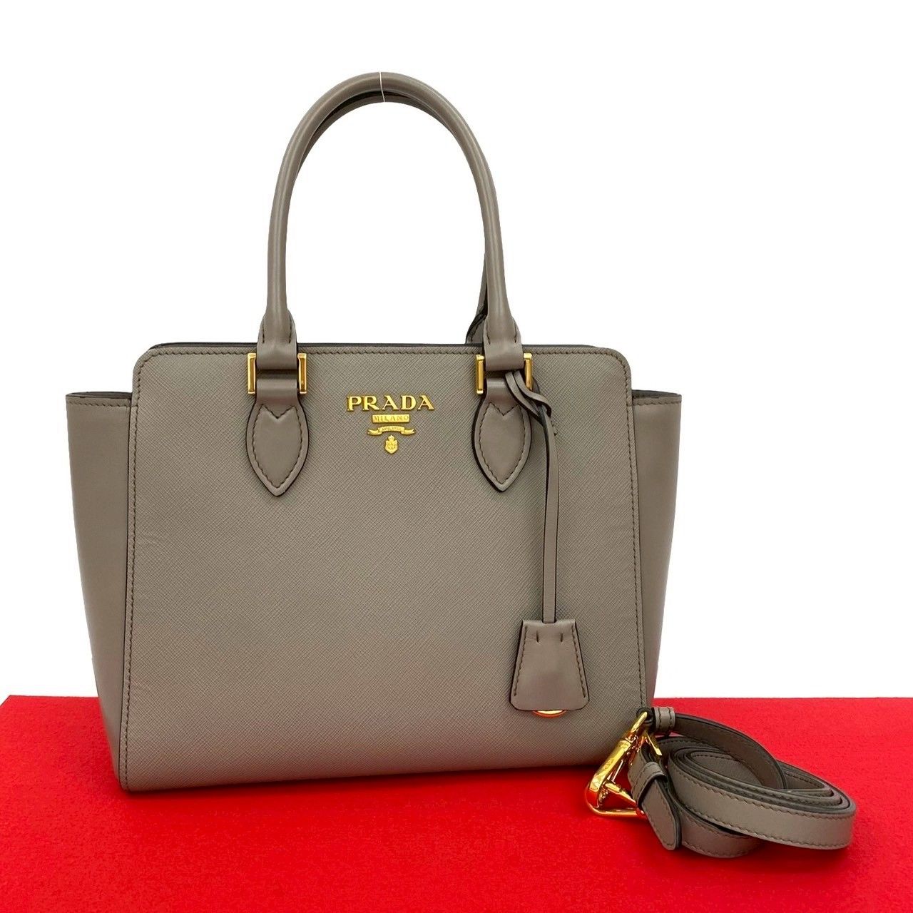 PRADA サフィアーノレザー2way ハンドバッグ PRADA プラダ ガレリア サフィアーノレザー 2WAYスモールバッグ
