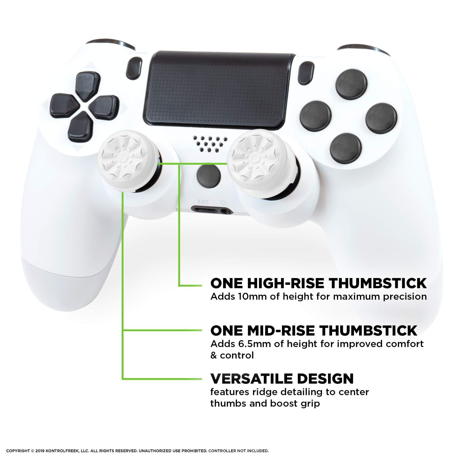 KontrolFreek FPS Freek Galaxy White for Playstation 4
