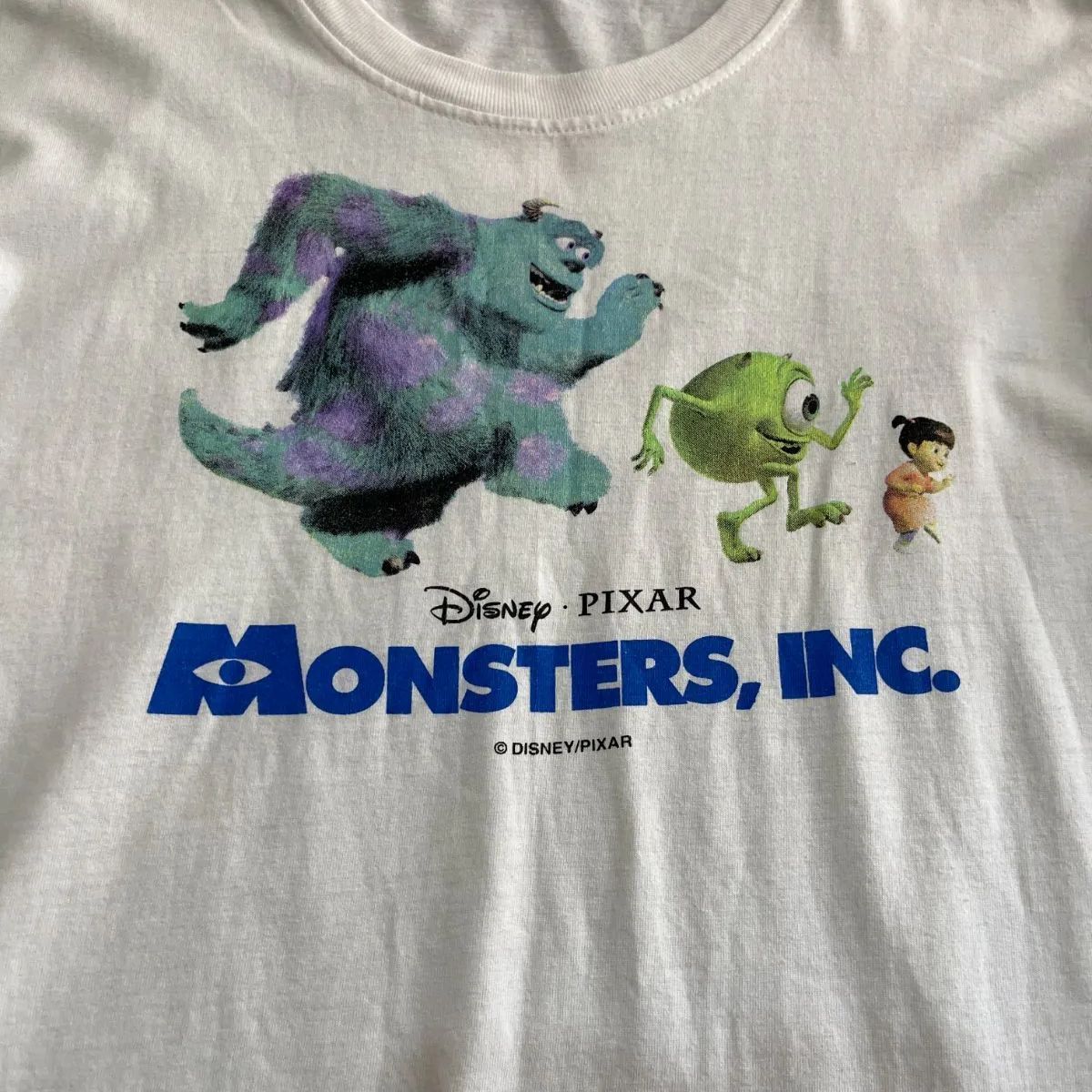 MONSTERS INC Tシャツ モンスターズインク Disney モンスターズインク Monsters Inc Tシャツ 白 サリー マイク