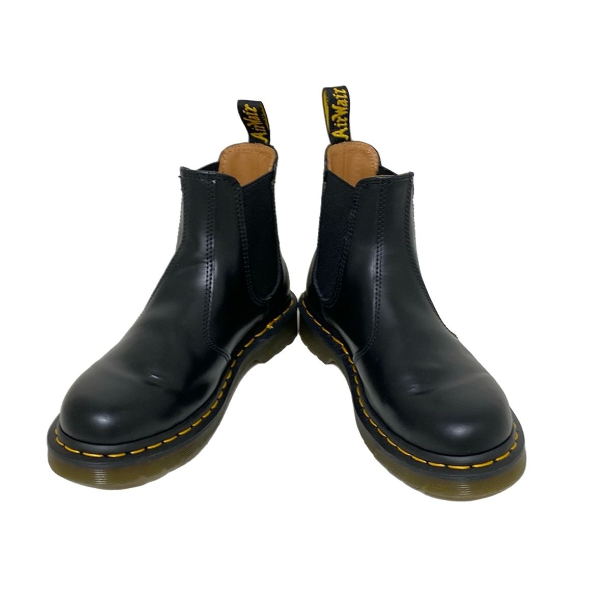 満足保障！ Dr.Martens ドクターマーチン ショートブーツ UK4 レディース - 黒 サイドゴア レザー