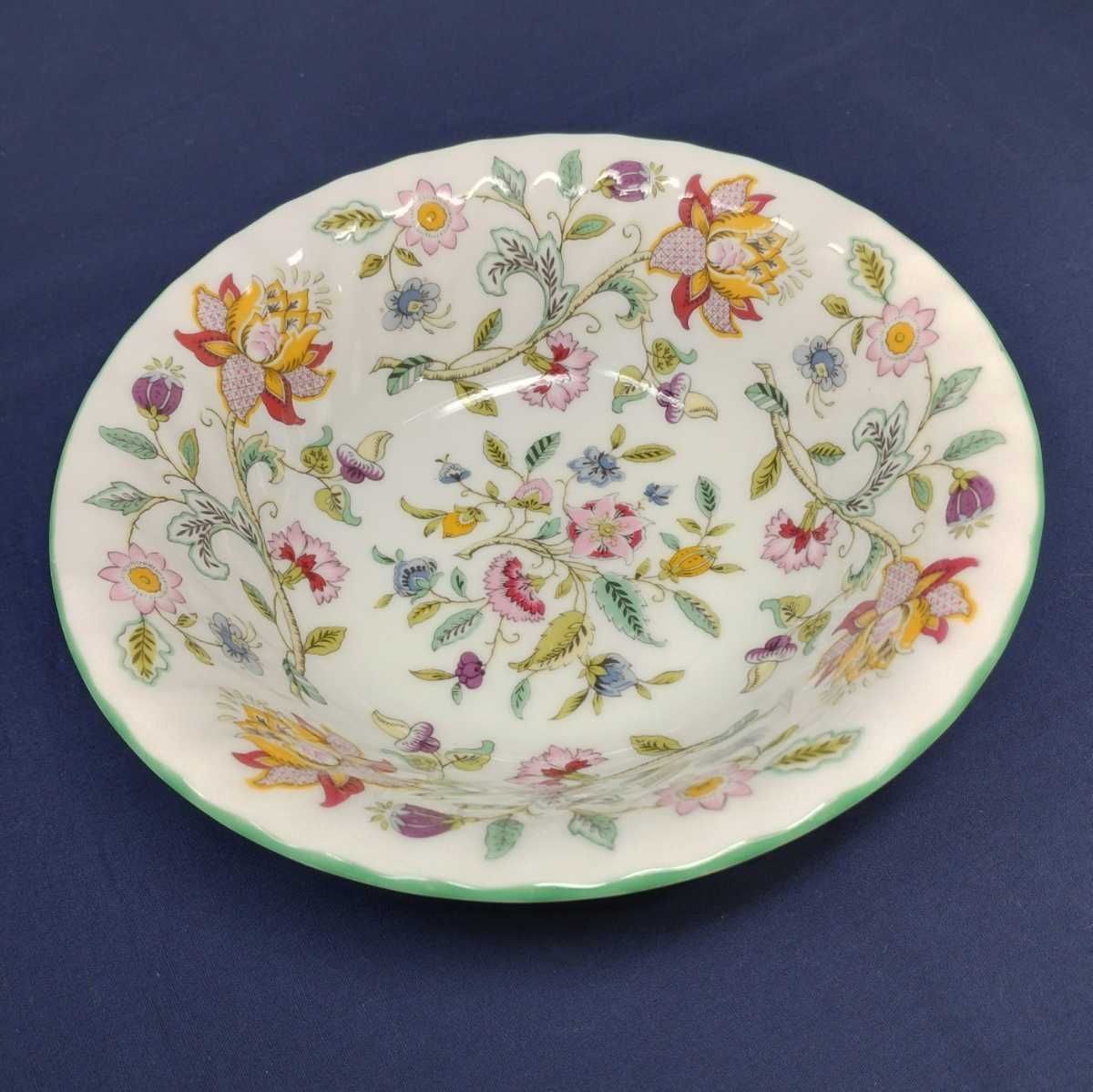 Jメ12 ミントン 皿 深め HADDON HALL MINTON BONE CHINA 花柄
