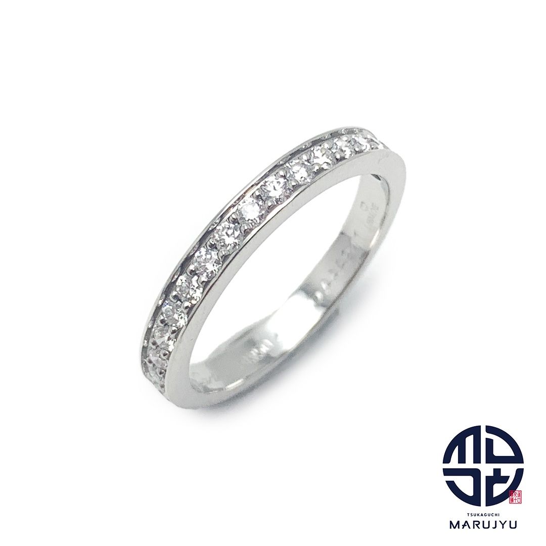 新品仕上げ済】プラチナハーフエタニティダイヤモンドリング