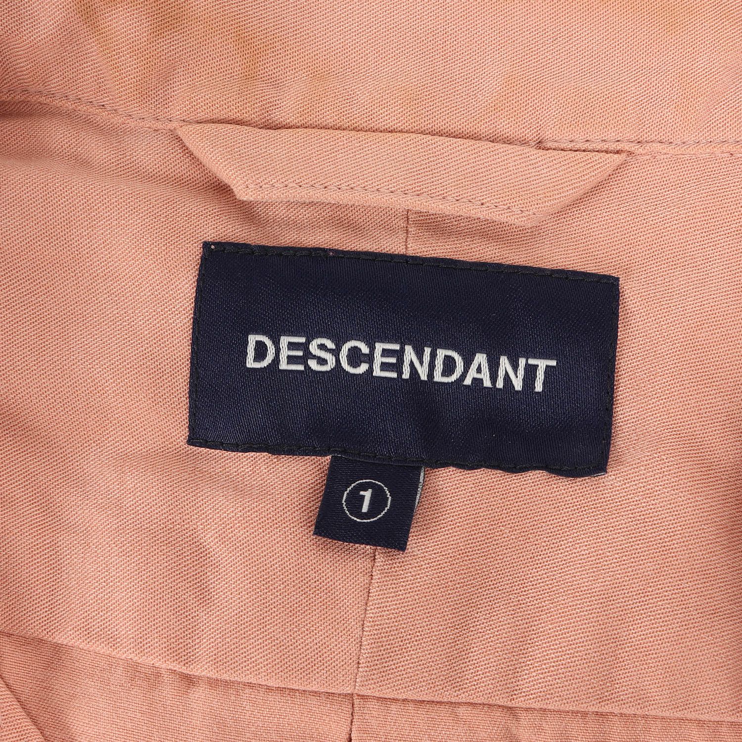 DESCENDANT ディセンダント シャツ サイズ:1 19SS ワンポイント刺繍 オープンカラー 半袖シャツ PIER TENCEL SS  SHIRT ピンク トップス カジュアルシャツ【メンズ】 - メルカリ