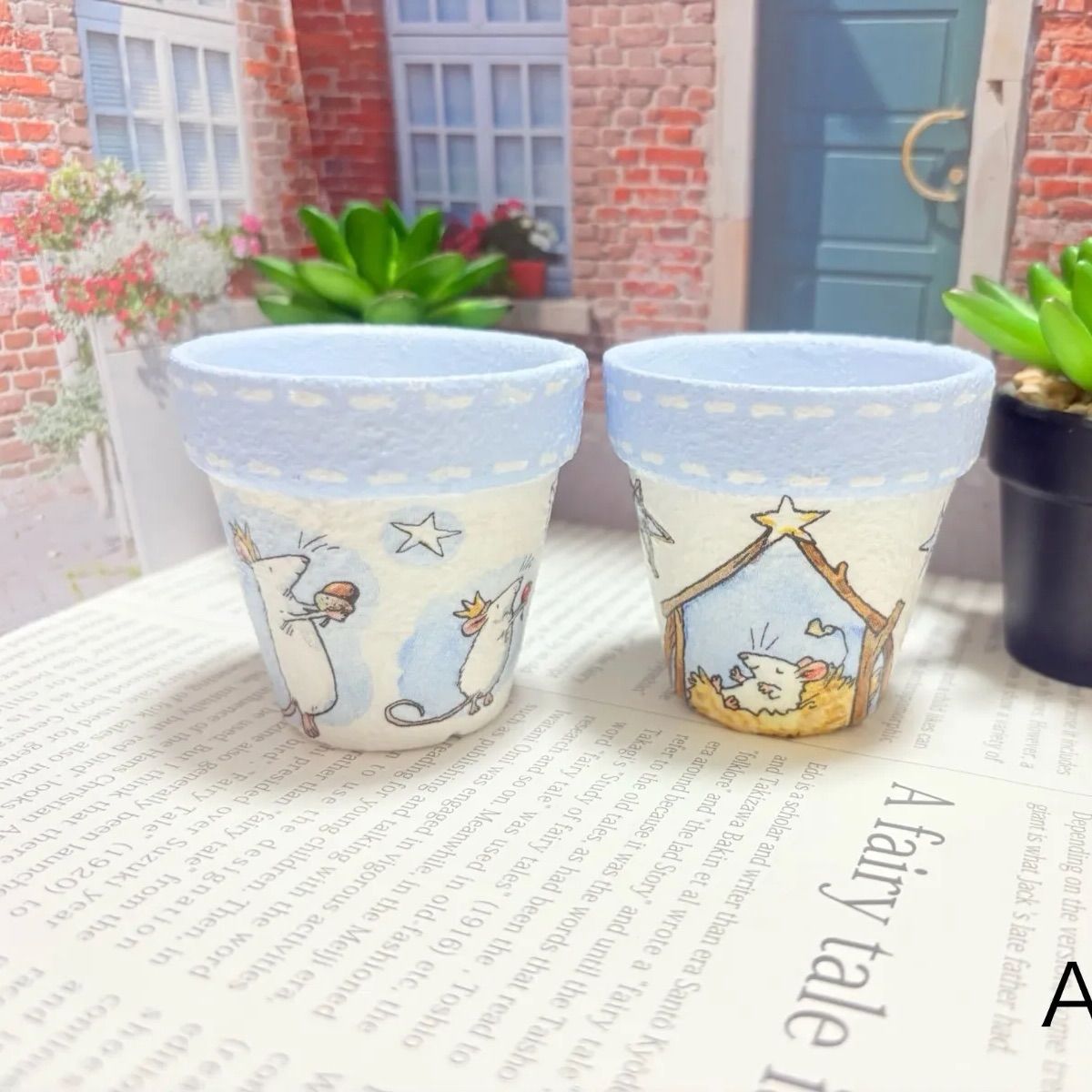 デコバージュ 素焼き鉢（2個組） ダメージ リメイク 夢見る苺 【公式