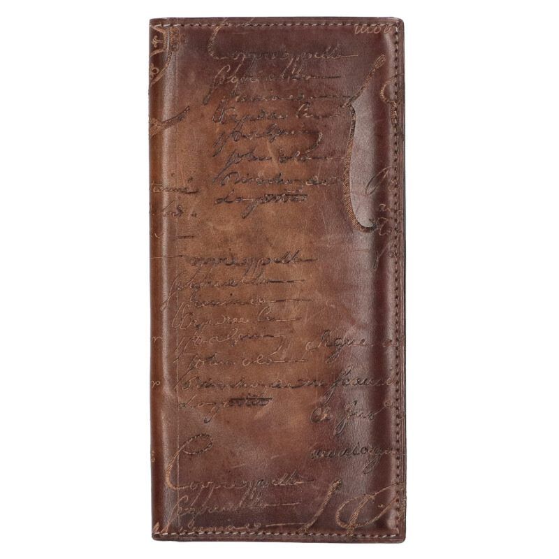 ベルルッティ セコイヤ カリグラフィ二つ折りレザー長財布 メンズ