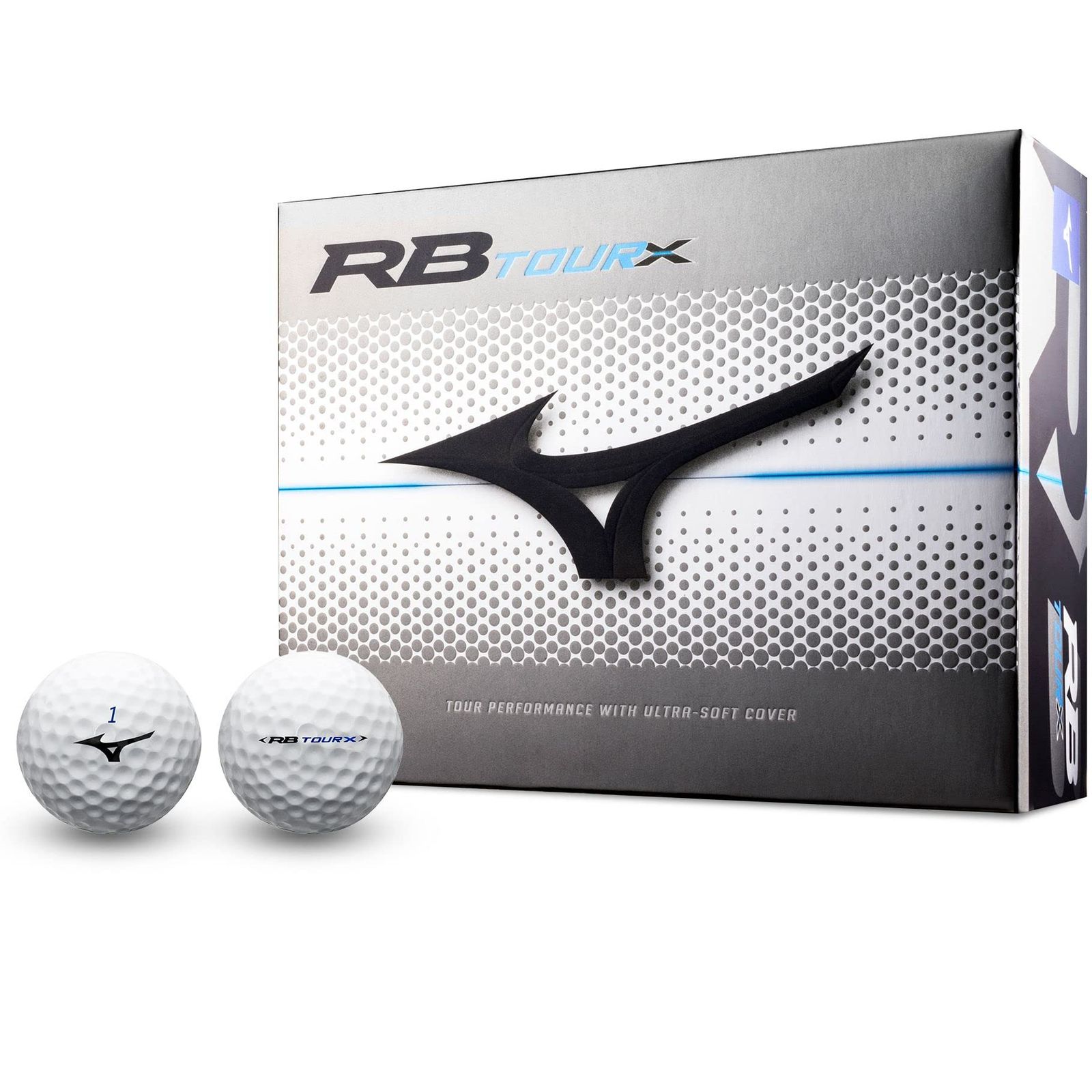 MIZUNO(ミズノ) ゴルフボール RB ツアー X ホワイト 1ダース 12個入り ディスタンスu0026コントロールタイプ ヘッドスピード38m／s以上対応 非常にソフトなフィーリング 4ピース構造 5NJBT849 [RB ツアーX]