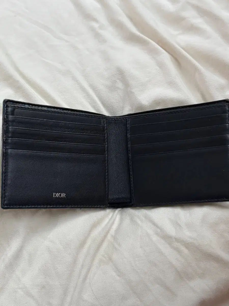 ディオール ウォレット ディオール オブリーク ジャカード 二つ折り 黒 メンズ DIOR】ディオールオブリークジャカード 折りたたみ財布/black (Dior