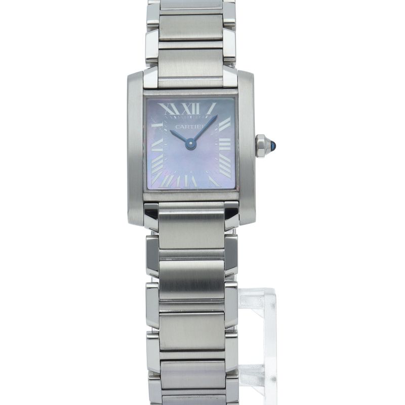 カルティエ タンクフランセーズSM ウォッチ ブルーシェル W51034Q3 箱  