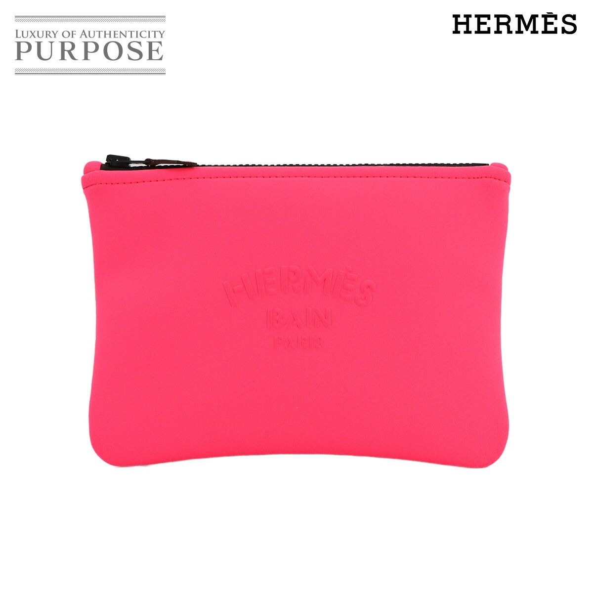 未使用 展示品 エルメス HERMES ネオバン PM フラット ポーチ
