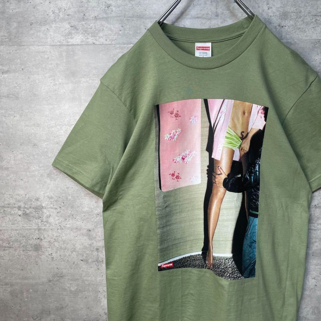 YN①】美品 シュプリーム 22SS エロT Model Tee Light Olive - メルカリ