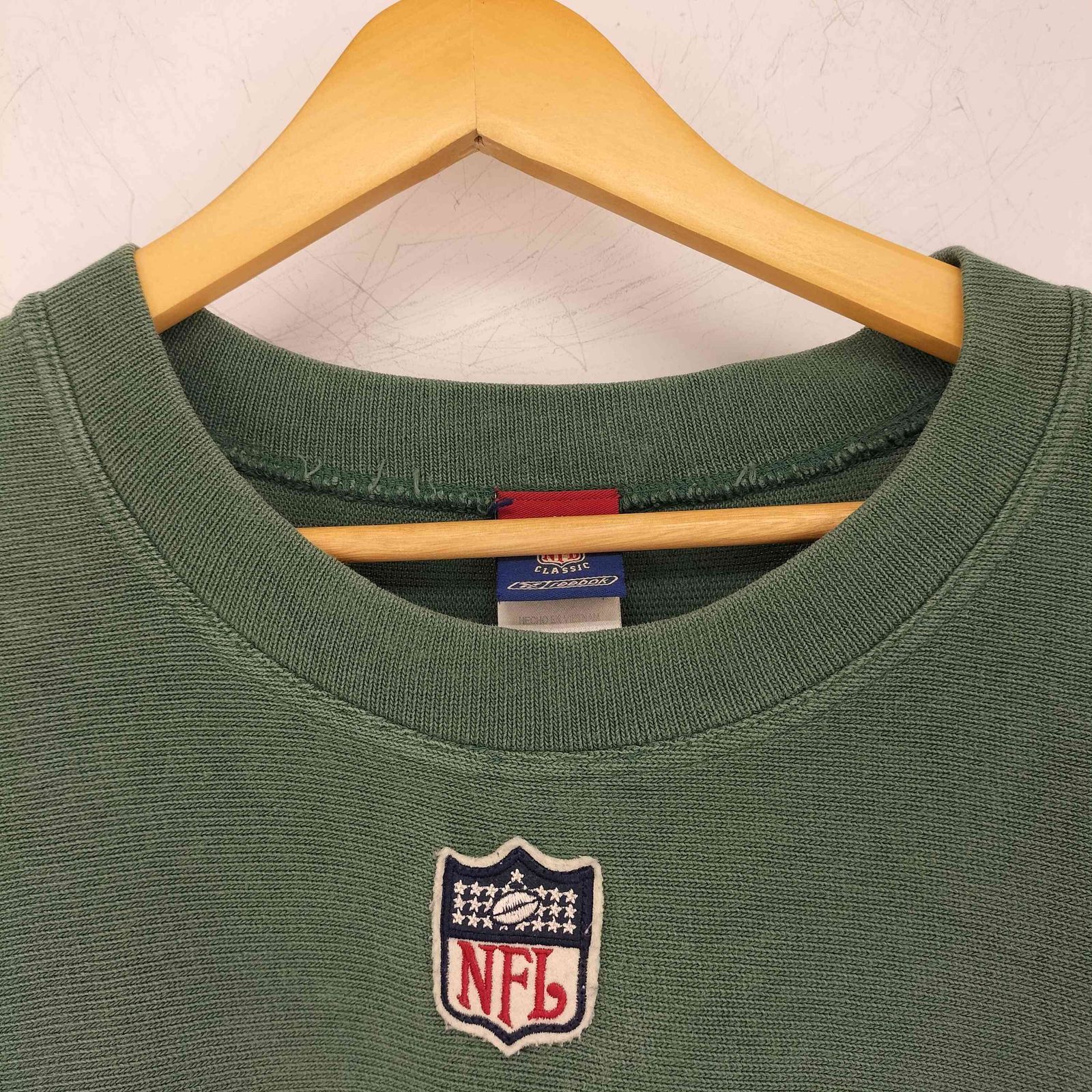 ゲームシャツ Reebokリーボック NFL メッシュtシャツ ユニフォーム 緑