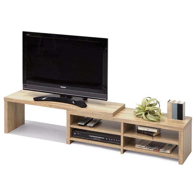 在庫セール LITENStaD 伸縮 角度調整 テレビ台 伸縮幅 オーク 100cm~170cm 00-351-ok 0