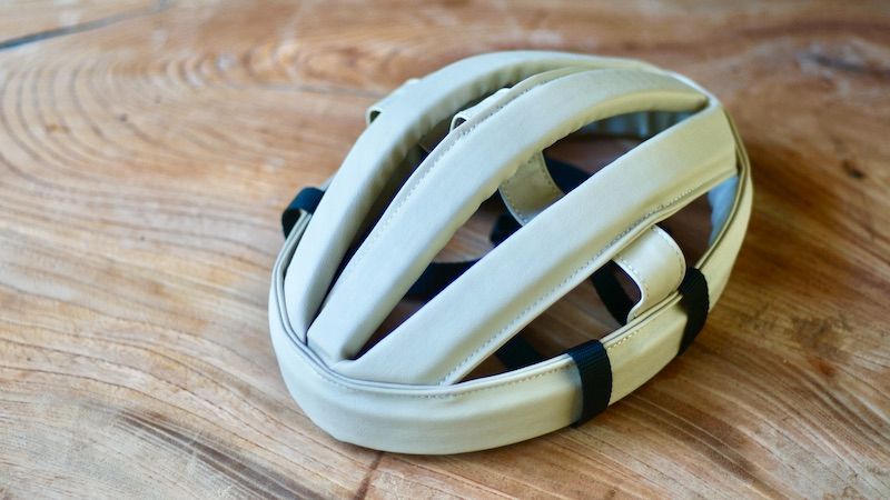 クラシックなバイクスタイルに ヘルメットカスク ベージュ XL 66cm 
