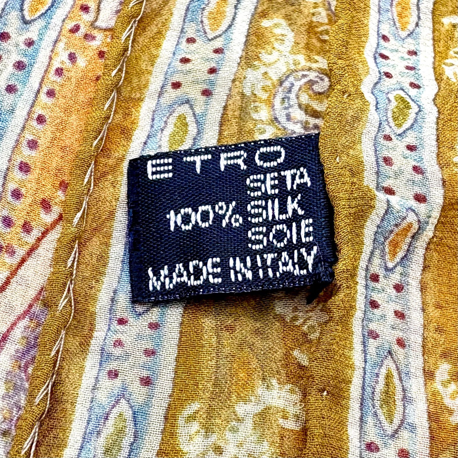 イタリー製【ETRO】　エトロ　大判　ストール　ペーズリー 楽天市場】エトロ 大判ストール ショール ウール×シルク