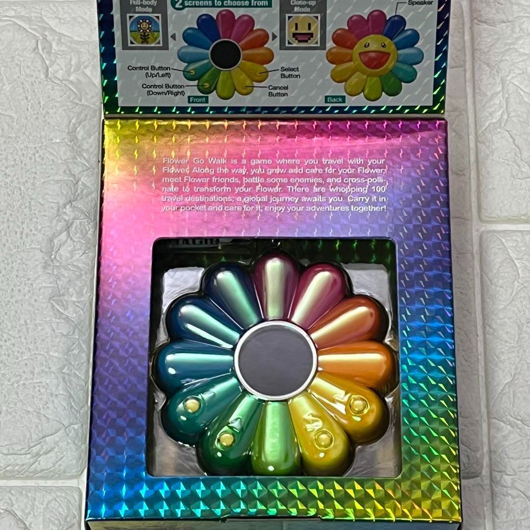 村上隆 フラワーゴーウォーク カラー レインボー×オーロラ お花ちゃん