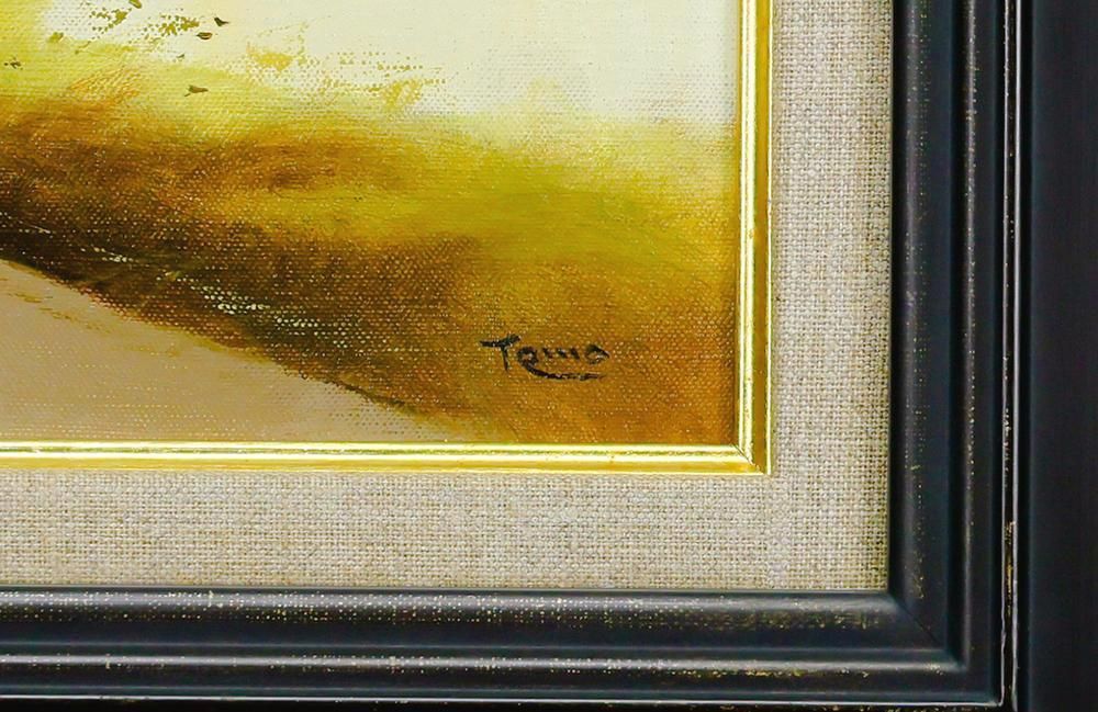【真作】絵画　北岡数彦　油彩10号　アントワープの古城　ヨーロッパ風景　X81 真作】絵画 北岡数彦 油彩10号 アントワープの古城 ヨーロッパ