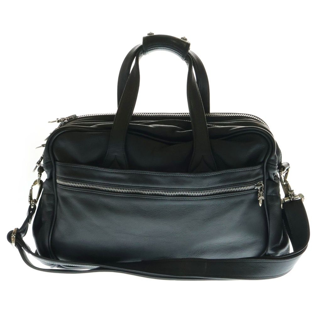 CHROME HEARTS (クロムハーツ) DIAPER BAG LEATHER SHOULDER 2WAY BAG 