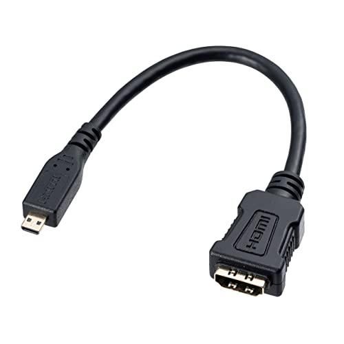 【新品・2営業日で発送】SANWASUPPLY サンワサプライ HDMI変換アダプタ(マイクロHDMI)0.1m AD-HD20MCK