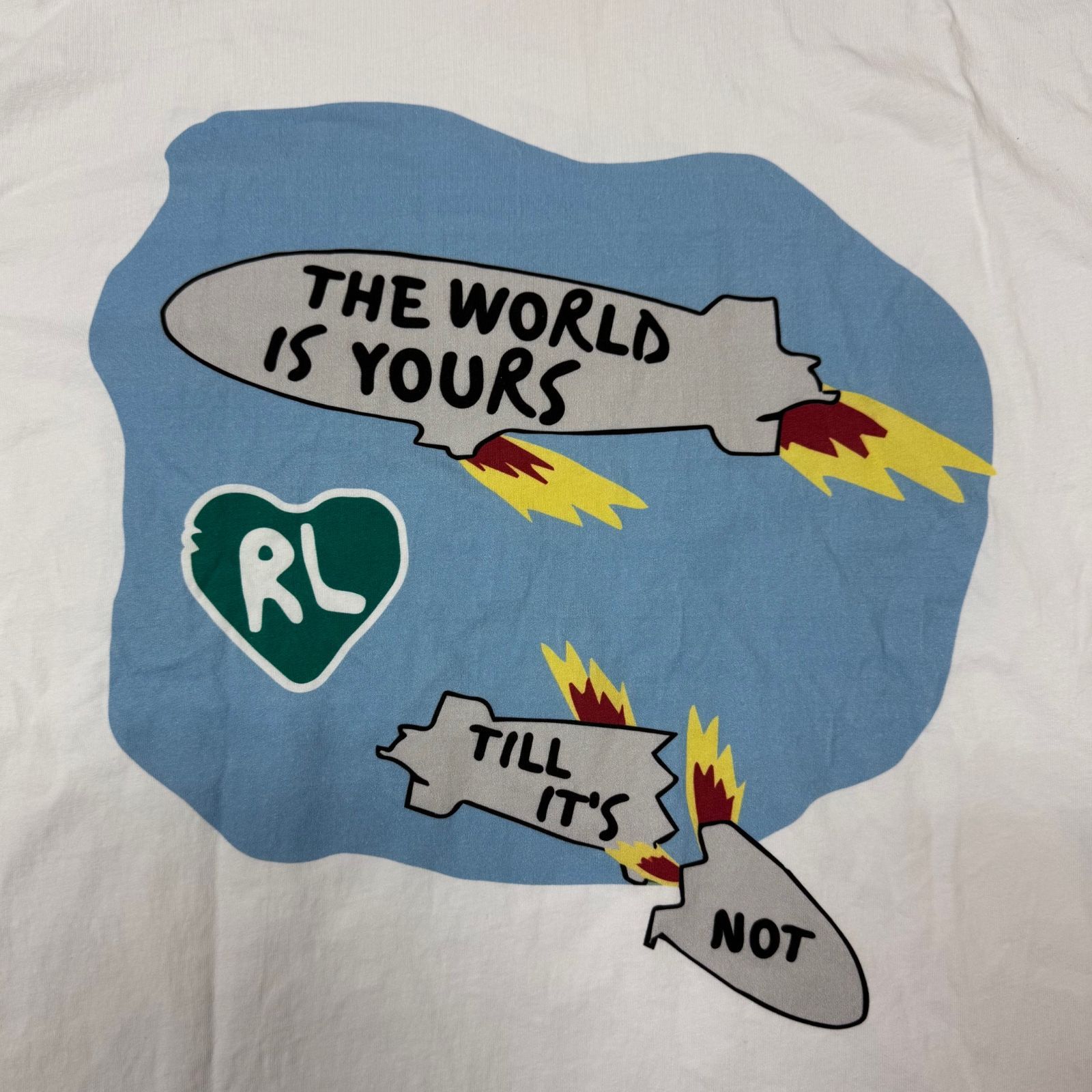 RED LETTERS Print T-shirt プリント Tシャツ レッドレターズ RL 