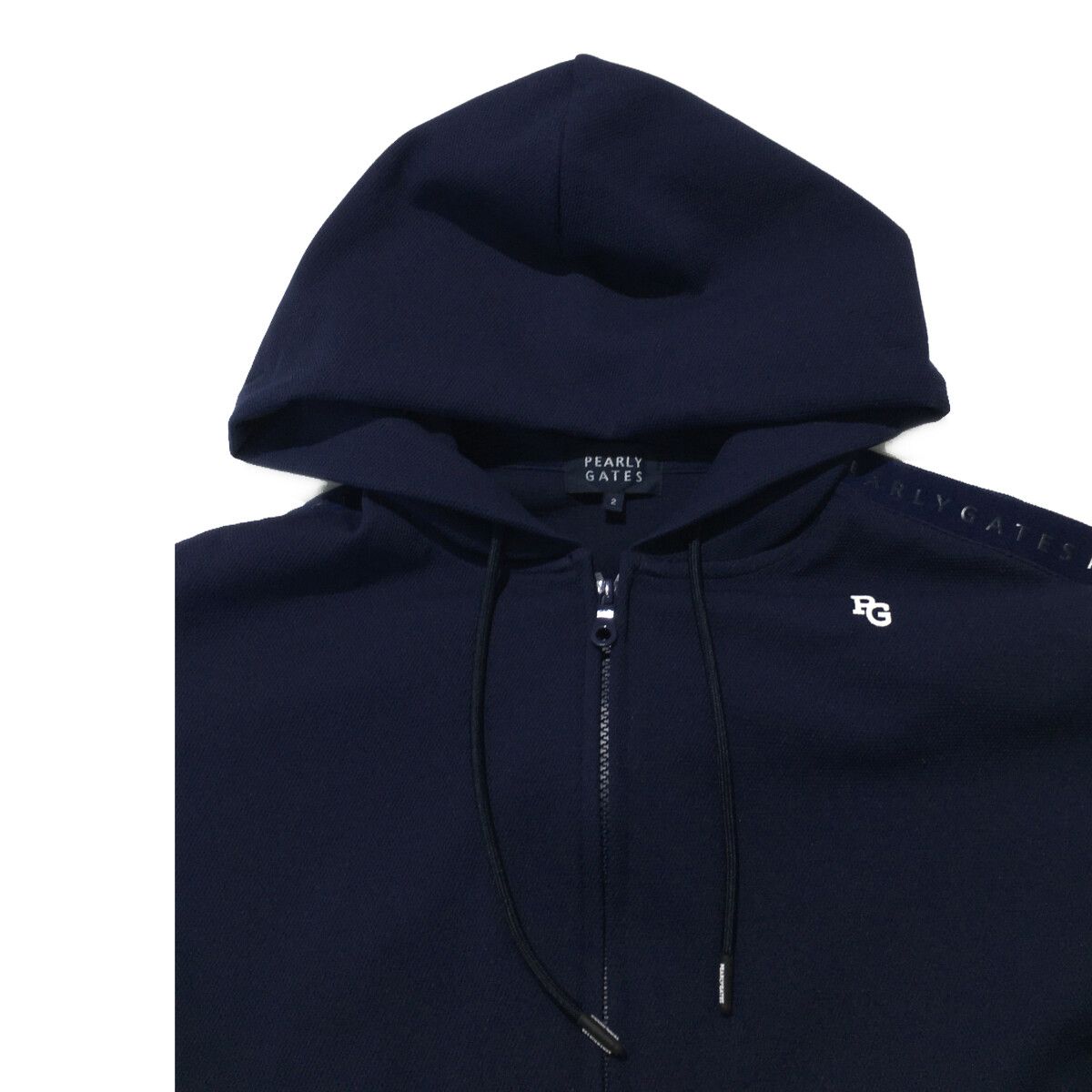 PEARLY GATES　フルジップパーカー　 ネイビー サイズ2 新品】PEARLY GATES パーリーゲイツ 055-1262002 裏起毛 スウェット